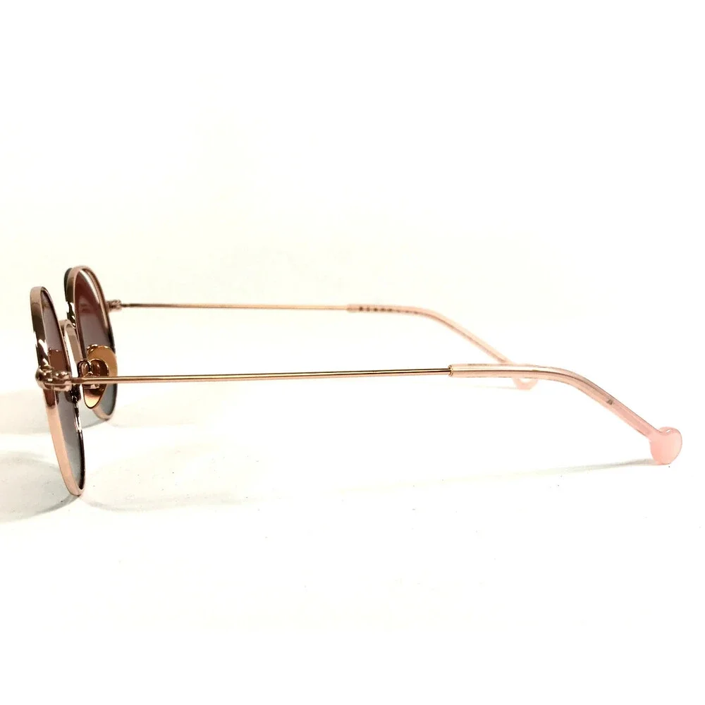 Nathalie Blanc Sunglasses ULYSSE 246 Rose Gold Frames with Pink Gradient Lenses